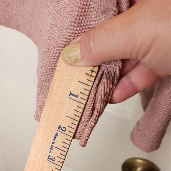 Athleta Uptempo Ribbed Henley Top Palermo Pink Size 3X - Picture 8 of 14